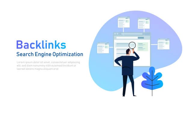 Step-by-step graphic on manual backlinks service process by a link building agency